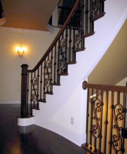 Main and Basement Curved Staircase w Ornate Custom Balconies #222 - The ...