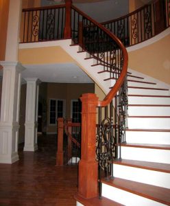 Custom Staircase and Balconies with Old-World Style Railings #136 - The ...